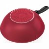 Wok 28 Cm Czerwony Caprera Ballarini